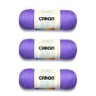 Hilo Caron Simply Soft Grape Brites Acrílico 3x170g
