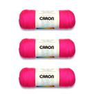Hilo Caron Simply Soft Neón Rosa Paquete de 3 de 510 g Acrílico