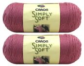 Hilo Caron Simply Soft Solids Paquete de 2 (BlackBerry)