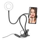 Hing light led suporte celular tripe mesa iluminador luz iluminacao anel fotografia video 2 em 1