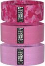 Hip Bands Sweet Sweat 3 níveis de resistência rosa + bolsa