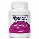 Hiper-cal d cálcio 600mg vitamina d3 400ui saúde óssea