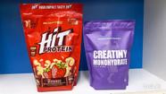Hit protein 900g sabor morango & creatina monohidratada pura 1 kg