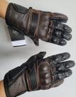 Hlx luva de couro cafe racer rustic marrom tam p