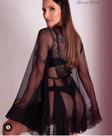 Hobby curto transparente preto