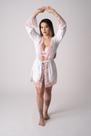 Hobby Luxo Branco com Romance em Microfibra com Renda Deluxe Lingerie