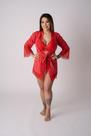 Hobby Luxo Vermelho em Microfibra com Renda Deluxe Lingerie