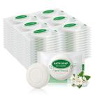 HOIQIRY Sabonete em Barra Mini para Viagem - Kit com 100, redondos, embalados individualmente, 15 g/0,53 oz, sabonetes pequenos descartáveis para hotel, para férias, hóspedes, igrejas, pessoas em situação de rua e doações HOIQIRY Sabonete em Barra Mini para Viagem - Kit com 100, redondos, embalados individualmente, 15 g/0,53 oz, sabonetes pequenos descartáveis para hotel, para férias, hóspedes, igrejas, pessoas em situação de rua e doações