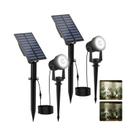 Holofote Solar LED Super Brilhante Para Exterior, IP65 À Prova d'Água, 3000K 6000K, Lâmpada Solar
