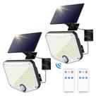 Holofote solar MoKo 3000LM com sensor de movimento, pacote com 2