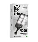 Holofote Solar Refletor 300w Poste Luminaria Autonoma 4000 LUMENS Kit Completo Preta IP65