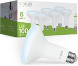 Holofotes LED Sigalux BR30 15W 5000K reguláveis 1400LM, pacote com 6