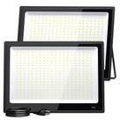 Holofotes LED XXBSAZ, pacote com 2 unidades, 300W 37000LM, IP66, impermeáveis