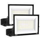 Holofotes LED Zelvia 100W 10000lm IP66 à prova d'água - pacote com 2