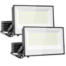 Holofotes Onforu 100W Outdoor 9000lm 6500K IP66, pacote com 2