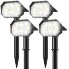 Holofotes solares Brightown 58 LED Auto On/Off IP67 4 unidades