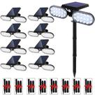 Holofotes solares EMANER, sensor de movimento Dusk to Dawn, pacote com 8 Holofotes solares EMANER, sensor de movimento Dusk to Dawn, pacote com 8