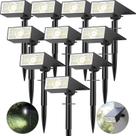 Holofotes solares Katipeal, pacote com 10, 56 LED, IP68, à prova d'água
