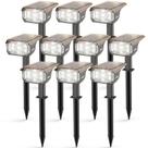 Holofotes solares LEREKAM 40 LEDs IP65 à prova d'água, pacote com 10