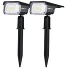 Holofotes solares LEREKAM 40 LEDs IP65 à prova d'água, pacote com 2