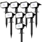 Holofotes solares nipify, pacote 8, 56, sensor de movimento LED à prova d'água