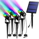 Holofotes solares T-SUN RGB IP65 impermeáveis ao ar livre 5W