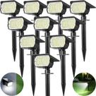 Holofotes solares Tadyreal 46 LED, pacote com 10 unidades, impermeáveis