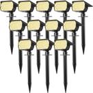 Holofotes solares WENATY, pacote com 12 e 46 LEDs, IP65, à prova d'água