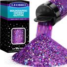 Holográfico Glitter LEOBRO Purple 160g para resina e maquiagem