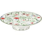 HOME&ampCO DELICATA PRATO BOLO 7x26x26cm BONECHINA VERDE COM PÉ