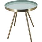 HOME&ampCO GRAMBELLO MESA LATERAL 42x35x35cm METAL CINZA