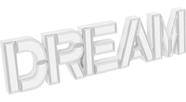 HOME&ampCO MIRAGE ADORNO LETRAS 10x40x2cm VIDRO ESPELHADO DREAM