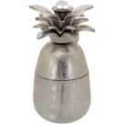 HOME&ampCO NEROLY CASTIÇAL 20x10x10cm METAL PRATA ABACAXI