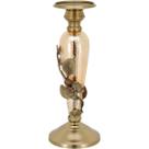 HOME&ampCO SANCTUR CASTIÇAL 32x12x12cm METAL DOURADO LUSTRADO