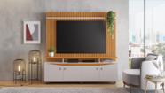 Home conceito 4 portas e painel ripado ideal para tv 65''
