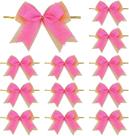 Home Decor Meseey, 12 peças, laços de serapilheira, 10 cm, rosa choque