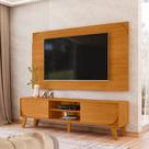 Home Dona Para TV até 65" - Painel + Rack com Detalhe Curvo Cor:Cinamomo