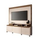 Home Estante para TV de até 70 Polegadas 2 Portas e 1 Gaveta MDP/MDF Mania OffWhite/Castanho G26 - Gran Belo