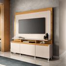 Home Estante para TV de até 70 Polegadas 2 Portas e 1 Gaveta MDP/MDF Mania OffWhite/Cinamomo G26 - Gran Belo