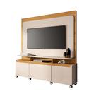 Home Estante Quantum em MDP/MDF para TV até 70 Polegadas Off White/Cinamomo G26 - Hb Móveis Home Estante Quantum em MDP/MDF para TV até 70 Polegadas Off White/Cinamomo G26 - Hb Móveis