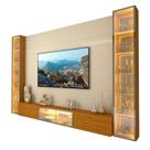 Home Luminare Reflecta 293 2 Torres Para TVs de até 85 Polegadas com LED e Espelho Off White Naturale - Gelius