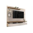 Home p/TV até 55 Polegadas Greco c/ Prateleiras e Nichos 183x165cm Off White/Demolição - DJ Móveis