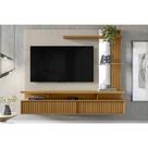 Home p/ TV até 60 Pol Maragogi c/ 2 Porta e 2 Prateleiras 182x154cm Nature/Off White - Linea Brasil Home p/ TV até 60 Pol Maragogi c/ 2 Porta e 2 Prateleiras 182x154cm Nature/Off White - Linea Brasil