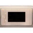 Home p/ TV até 75 Pol Celine c/ Led 241cm Off White - DJ Móveis