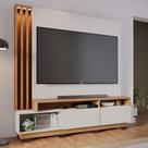 Home Para Tv Colibri Humaita 2 Portas Off White Matte/Freijo