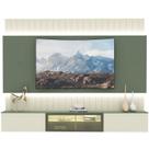 Home para TV com Led Soberano Reflecta 2.6 Off White com Verde Floresta - Gelius Móveis