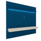 Home Ripado Com Led Nobre 2.3 Azul Royal com Off White - Gelius Móveis