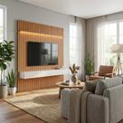 Home Ripado Prime LED 2.2 Nature/Off White Imcal Móveis