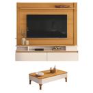 Home Suspenso Astor Cinamomo Off White com Mesa de Centro Liz Off White Cinamomo - HB Móveis