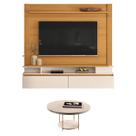 Home Suspenso Astor Cinamomo Off White com Mesa de Centro Sky Off White - HB Móveis